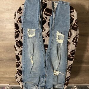 Distressed Fashion Nova men's Blue Jeans